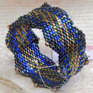 Handcrafted Zig Zag Peyote Stitch Bracelet